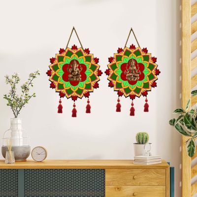 Laxmi Ganesh Wall Hanging Diwali Decoration Items | Wall Hanging For Home Office Bedroom Living room Decor | Wall Art | Diwali Decor